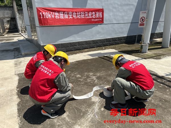 防汛应急演练筑牢电力“安全网”