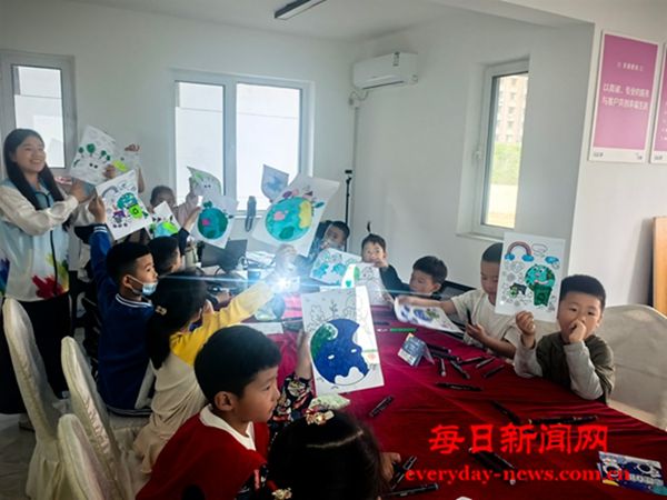 烟台高新区马山街道滨河社区开展 “蔚蓝地